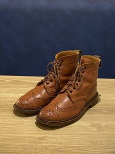 Tricker's Tricker's Country Wing boots UK5.5 tea leather 