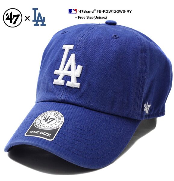 ☆47Brand/フォティーセブン LA ドジャース キャップ ブルー〈サイズ フリー〉(新品未使用)