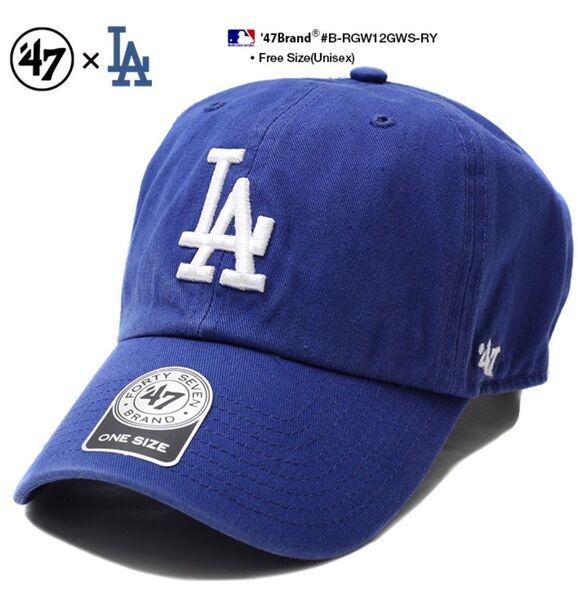 ☆47Brand/フォティーセブン LA ドジャース キャップ ブルー〈サイズ フリー〉(新品未使用)