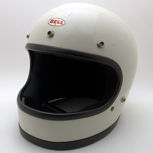 送料無料 BELL STAR 120 WHITE 58cm/ベルスター120白ビンテージヘルメット族ヘルレーサーオンロードハーレーカフェヘルチョッパーバイク70s