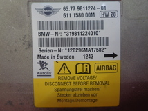 [Rmdup32817] BMW ミニ R56/R55/LCI エアバッグ コンピューター 適合確認可 (クーパー/SV16/SU16/MF16/S/モジュール/コントロールユニット)_画像2