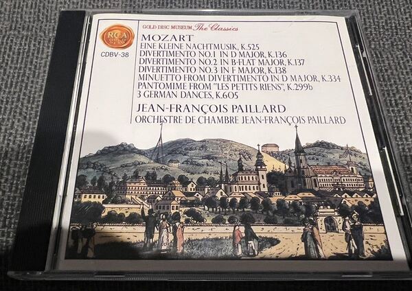 【送料無料】ゴールドCD パイヤール　モーツァルト　アイネクライネナハトムジーク、ディヴェルティメント他　RCA 国内盤CD 中古品
