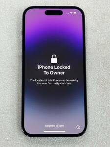 ★ ジャンク Iphone 14 Pro 256GB ディープパープル MQ1D3 LL/A USモデル 部品取り外し用★