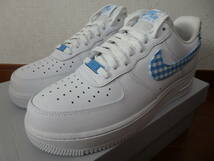 即決☆レア！限定！♪新品 NIKE ナイキスニーカー WMNS AIR FORCE 1 LOW '07 ESS エアフォース１ ギンガムチェック 27.0cm♪25周年♪40周年_画像3