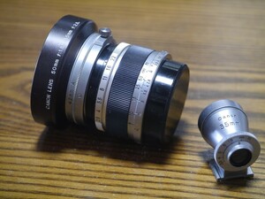 CANON LENS 35mm F2.8 黒鏡胴　ビューファインダー付　ライカＬ　美品
