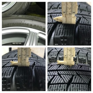 4 BRIDGESTONE 175/65R14 8.5分目 アクア ポルテ パッソ ヴィッツ スペイド ノート フィット ハスラー ソリオ 等 *6577の画像3