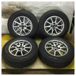 9 DUNLOP WINTERMAXX WM01 185/70R14 7.5分目 アクア ポルテ アクシオ ノート キューブ フィット フリード デミオ 等 *6656