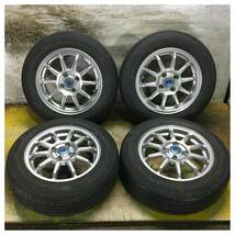 ⑬ DUNLOP ENASAVE EC203 165/70R14 8.5分目 アクア ポルテ パッソ ヴィッツ スペイド ノート フィット デリカD2 ハスラー ソリオ等 *6329_画像1