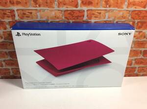 SONY PS5用カバー 純正 CFIJ-16001 コズミック レッド PlayStation 5 コンソールカバー 美品ユーズド