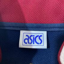 256 asics アシックス トラックジャケット サイドロゴ Notre Dame 刺繍 スポーツ トレーニング ネイビー メンズ 40103P_画像5