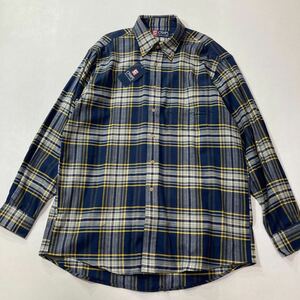 288 未使用 CHAPS RALPH LAUREN タータンチェック ボタンダウン 長袖シャツ サイズL チャップス ラルフローレン 良配色 40106N