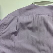 267 Maker's Shirt 鎌倉 メーカーズシャツ カマクラ ストライプ 長袖 ワイシャツ Xinjiang 日本製 ビジネス オフィス クレリック 40116A_画像10