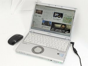 1円～ 新品無線マウス付き 中古ノートパソコン 12.1型 Panasonic CF-SZ5ADNQP 第6世代Core i5 8GB 高速SSD 無線 Windows11 Office 保証付