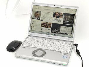 １円～ 新品マウス付き 高速SSD256 中古良品 ノートパソコン Windows11 Office Panasonic CF-SZ6RFQVS 第7世代Core i5 8GB 無線 Bluetooth