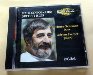 Folk Songs Of The British Isles / Shura Gehrman, Adrian Farmer CD Nimbus Records 　イギリス諸島の民謡集 シュラ・ガーマン 