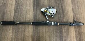 N137 DAIWA ダイワ FREAMS フリームス FC LT 2000S-XH スピニングリール 動作確認済み スピニングロッド DAIWA MOBILE PACK 705TMLS 竿