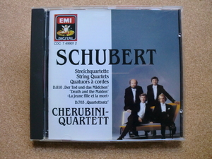 ＊【CD】ケルビーニ四重奏団／シューベルト Streichquartette Ｄ.810＆Ｄ.703（CDC7 49901 2）（輸入盤）