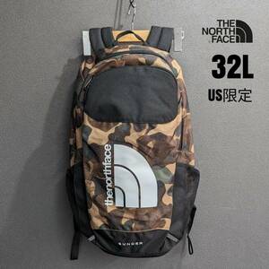 新商品!!人気!!【日本未発売】THE NORTH FACE ノースフェイス バックパック リュック カモフラ 黒 メンズ アメリカ US限定 ハーフドーム 