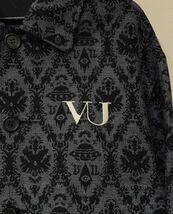 19AW UNDERCOVER × VALENTINO JQ BIGステンカラーコート アンダーカバー ヴァレンティノ VU Damask VLTN総柄 サイドジップ_画像3