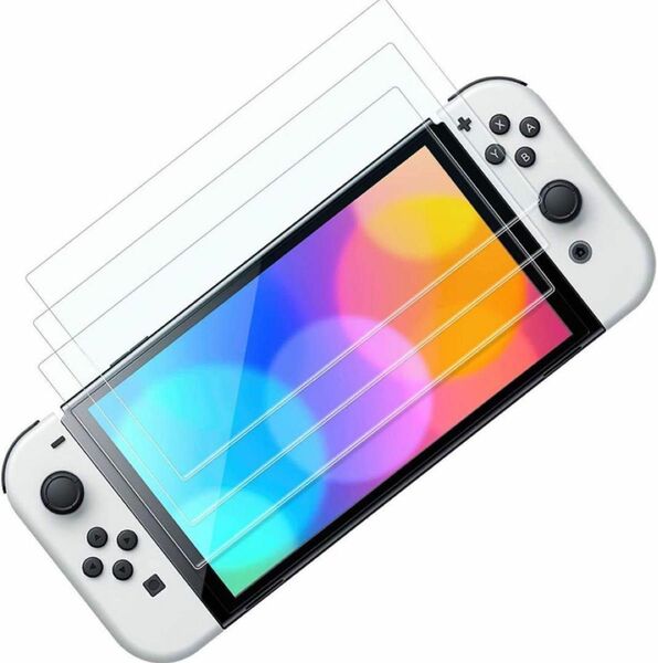 ３枚入り Switch 有機ELモデル 用 保護フィルム ガラスフィルム