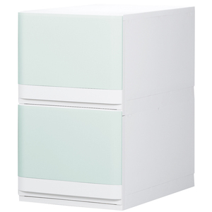  clothes case storage case plastic drawer chest 4 step pushed inserting closet stylish liflasPF352( light blue )