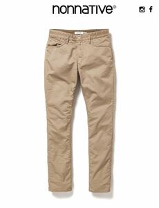 nonnative DWELLER 5P JEANS DROPPED FIT C/P TWILL STRETCH COOLMAX BEIGE