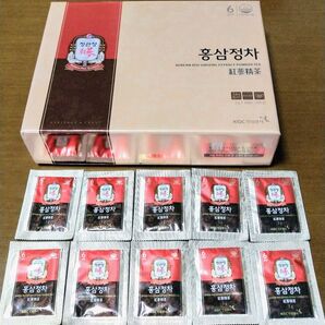 ★最高峰超高濃縮極上プレミアム高麗人参茶★『正官庄6年根紅参精茶』お試し10袋
