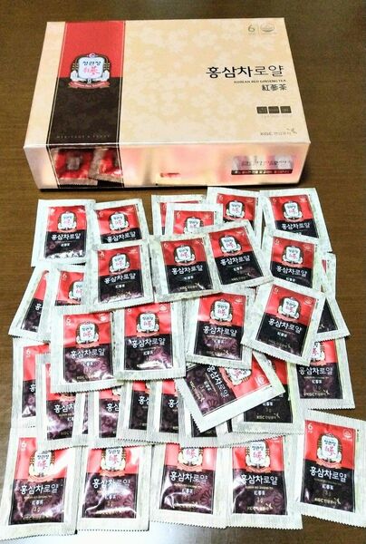 ★高濃縮極上プレミアム高麗人参茶『正官庄６年根紅参茶☆茶ラベル』《ROYAL》５０袋