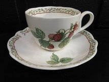 ｍ8850 美品　Noritake Primachina 　カップ＆ソーサー　全4客セット　野イチゴ柄　りんご柄？　ROYAL PRCHARD　カップ口径約8cm_画像2