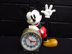 s3558　ミッキーマウス　Disney time　目覚まし時計　動作確認済　ボイス時計　置時計　品番FD450A　ボリューム調整　アラーム　ディズニー