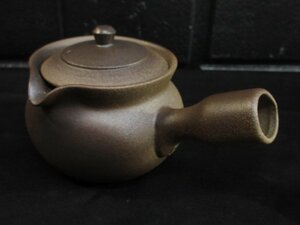 t9695　未使用保管品　銘あり　ふ　急須　茶器　茶系　