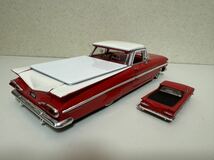 Jada TOYS STREET LOW 1/24&1/64スケールセット ’59 CHEVY EL CAMINO レッド_画像2