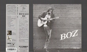 生産限定盤 紙ジャケット仕様 BOZ SCAGGS ボズ・スキャッグス BOZ ボズ 1966年 国内盤CD 紙ジャケ 帯付き