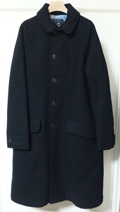 18AW Nigel Cabourn AUTHENTIC ナイジェルケーボン 英国製 NAM COAT CLASSIC WOOL FOX BROTHERS ナム ウール コート 46 紺