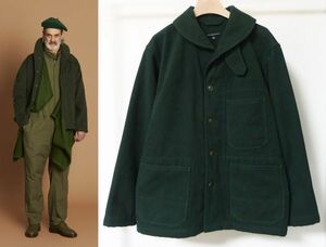 21AW Engineered Garments エンジニアードガーメンツ Shawl Collar Jacket Polyester Fake Melton ショールカラー ジャケット XS