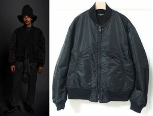 20AW Engineered Garments エンジニアードガーメンツ SVR Jacket Flight Satin アビエイター フライト ジャケット M 黒