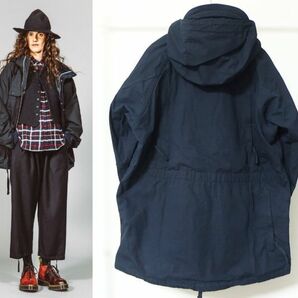 17AW Engineered Garments エンジニアードガーメンツ Field Parka Nyco Ripstop フィールド パーカー M 紺の画像2