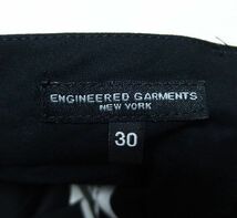 20AW Engineered Garments エンジニアードガーメンツ Andover Pant W/C Flannel アンドーバー パンツ 30 黒 ウール コットン フランネル_画像4