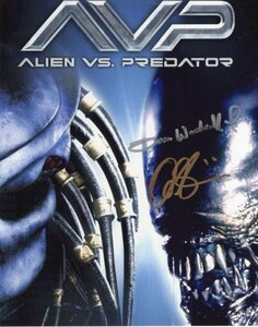 【UACCRD】『エイリアンVSプレデター』キャストby2名直筆サイン■AVP: Alien vs. Predator●