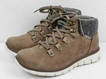 【左右サイズ違い】 レディース SKECHERS WARM TECH MEMORY FOAM SYNERGY-COLD DAZE カジュアルブーツ トープ 左24cm 右24.5cm 【1049】_画像2