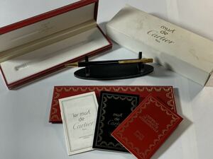 1000円〜■★筆記未確認★Cartier カルティエ ボールペン トリニティ ブラック×ゴールド 766351 ケース付 okoy2327336-242★o9300