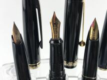 1000円〜●★筆記未確認★ 万年筆 色々 PILOT SAILOR ペン先 18k-750 14K-585 ブラック×ゴールド まとめ ★okoy2350898-184★op3127_画像3