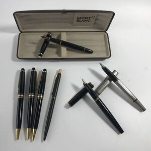 1000円〜●★一部筆記未確認★ 万年筆 ボールペン シャーペン MONT BLANC ペン先 14K 585 750 925刻印 まとめ ★okoy2331791-203★op3130