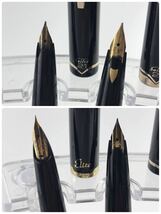 1000円〜●★筆記未確認★ 万年筆 色々 PILOT SAILOR ペン先 18k-750 14K-585 ブラック×ゴールド まとめ ★okoy2350898-184★op3127_画像9