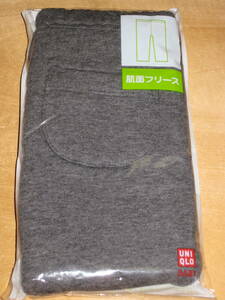 ユニクロ BABY/KIDS フリースレギンス 10分丈 身長90cm Dark Gray/ダークグレー 肌面フリース 送¥185～