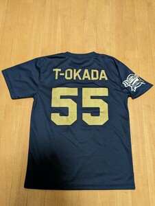 オリックス　バファローズ　Tシャツ　ユニフォーム　T岡田 　ワッペン付きサイズM