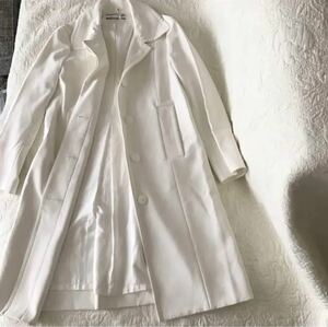 フォクシー オフホワイトコート 美品 38サイズ M