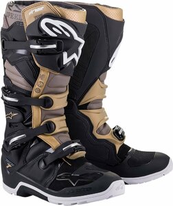 US 7 - ブラック/グレー/ゴールド - ALPINESTARS アルパインスターズ Tech 7 エンデューロ Drystar ブーツ