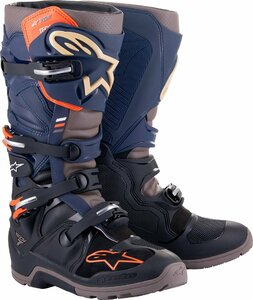 US 11/EU 45.5 - ネイビー/グレー - ALPINESTARS アルパインスターズ Tech 7 エンデューロ Drystar ブーツ