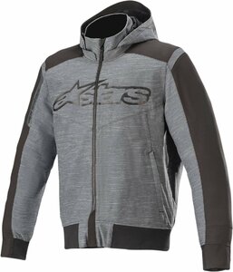 Lサイズ - グレー/ブラック - ALPINESTARS アルパインスターズ Rhod Windstopper フーディー/パーカー